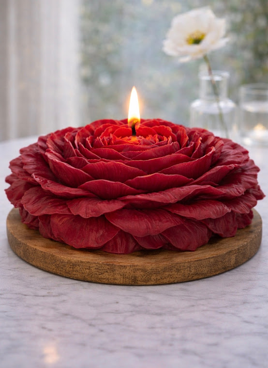 XL Rose Candle